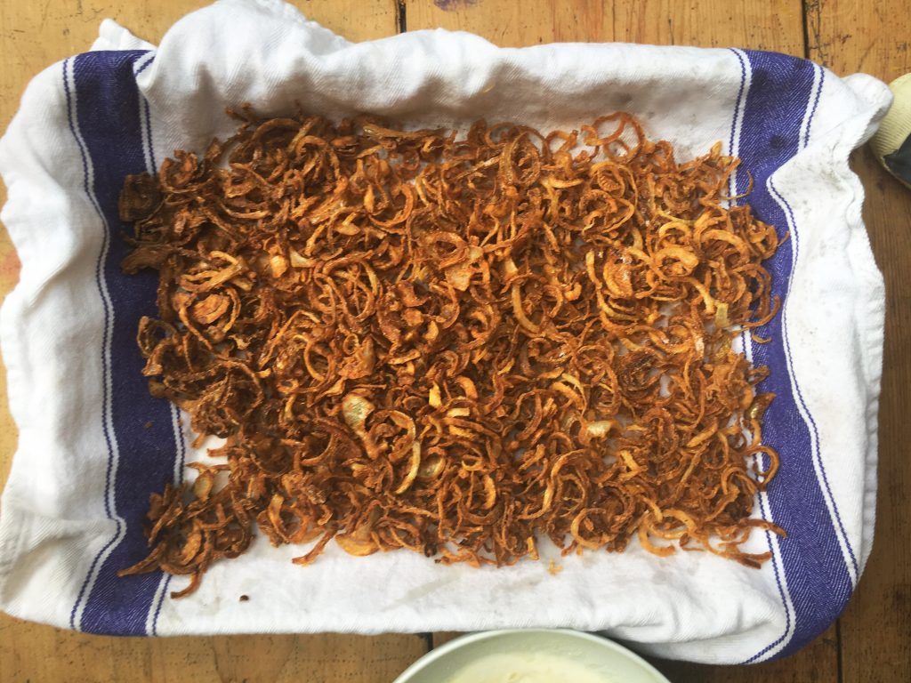 Crispy fried onions